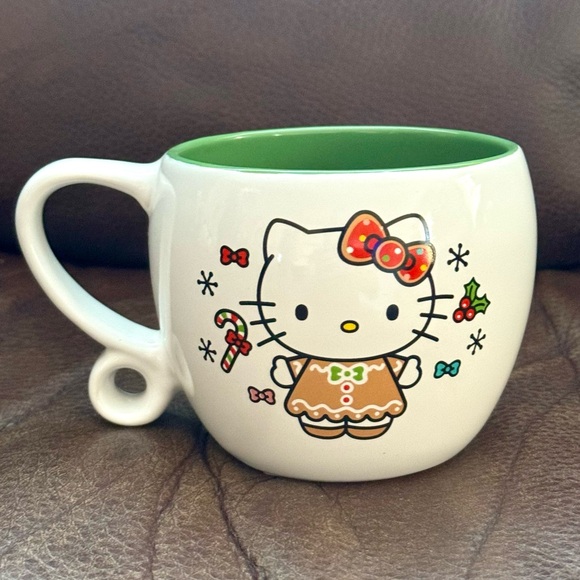 Hello Kitty in Gingerbread Dress 15.9oz Ceramic Christmas Mug - Picture 5 of 9